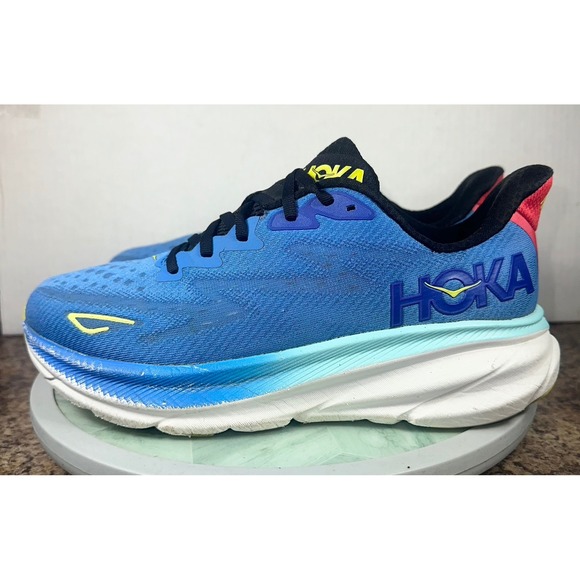 Hoka Clifton 9 Men's Running Shoes Blue Size 8D Road Sneakers training - Picture 2 of 16